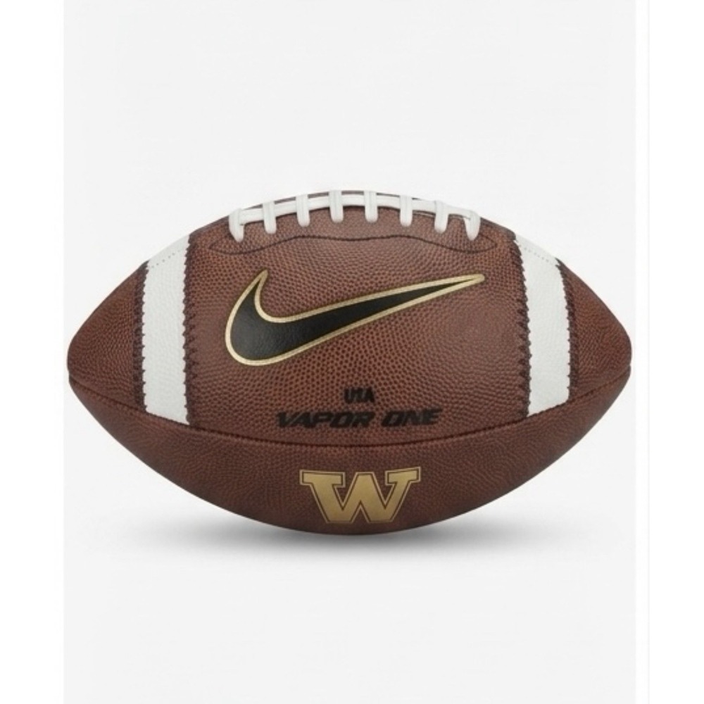Nike Vapor One University of Washington Huskies Game Issued Football Gold W Rare
